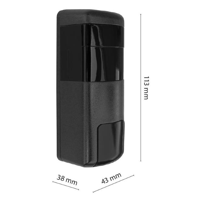 Gate Photocell Beams for outdoor, 12/24V ac/dc 180°+ incl.5°, anti-blinding circuit and solar filter. Nominal range 60 metres, in all conditions 40 metres.