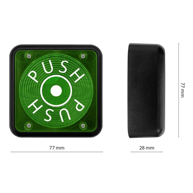 Wall surface mounted remote control/transmitter 433.92Mhz